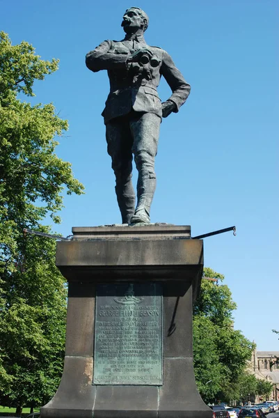 Estátua Em memória de Gallant Soldier Tenente-Coronel George Elliott Bens — Fotografia de Stock