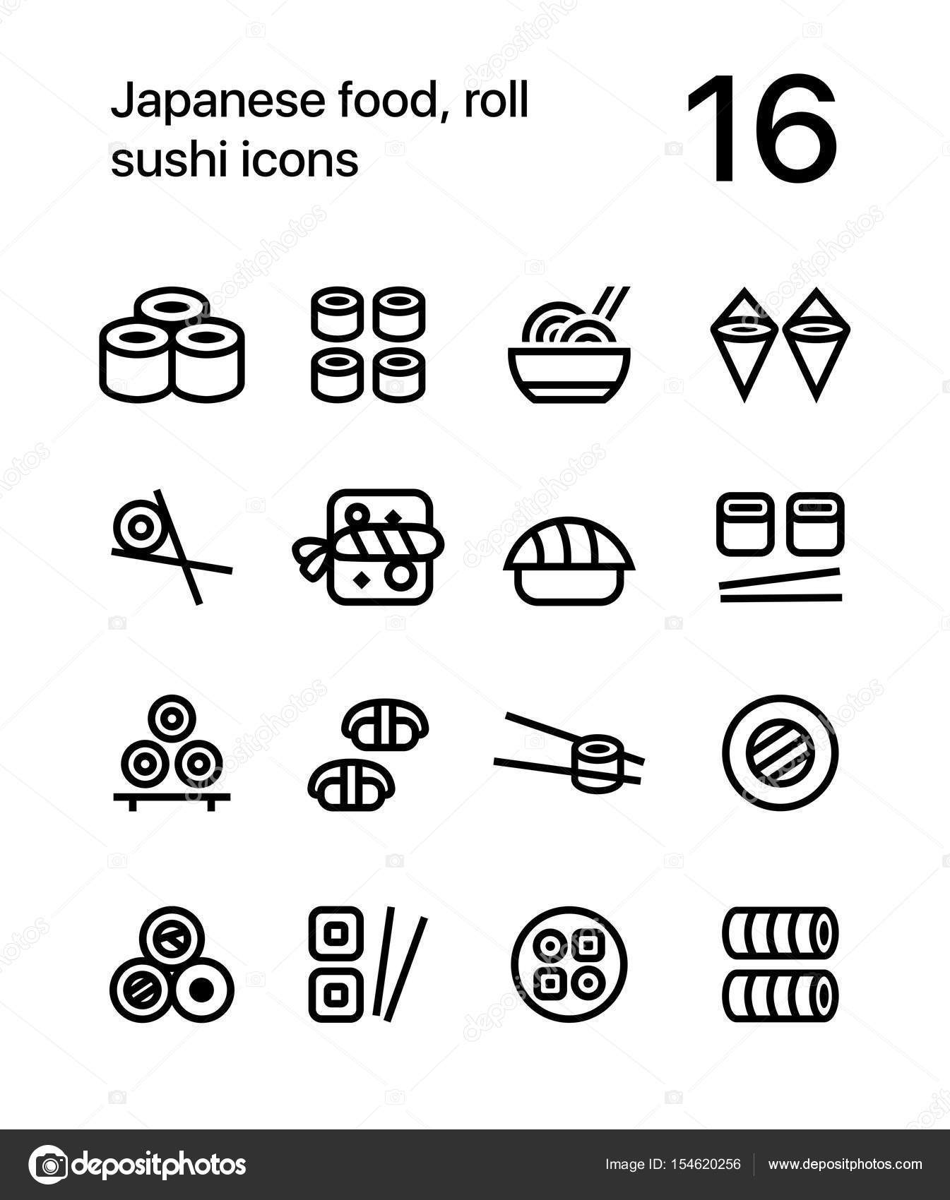 Japanese Food Sushi Icons For Web And App Vector Image By C Karetniy Vector Stock Japanese Food Sushi Icons For Web And App Vector Image By C Karetniy Vector Stock