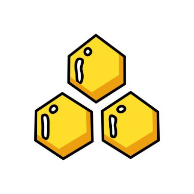 Tatlım karikatür renkli düz vektör yiyecek çizim dekorasyon ve tasarım izole beyaz zemin üzerine