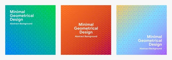 Gabarit Couverture Dégradé Vectoriel Tendance Abstrait Avec Motif Géométrique Minimal — Image vectorielle