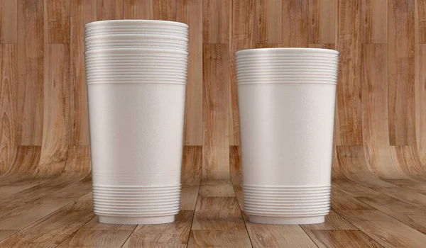 Paper cup mockup. Front view. — Stock Photo, Image