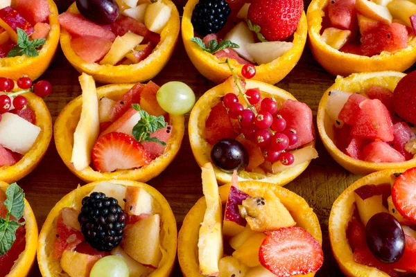 オレンジ色の外皮、果物と果実 — ストック写真