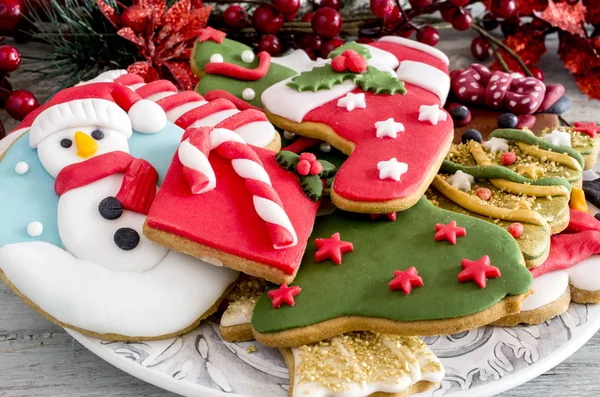 Baked Christmas cookies — Stock Photo, Image