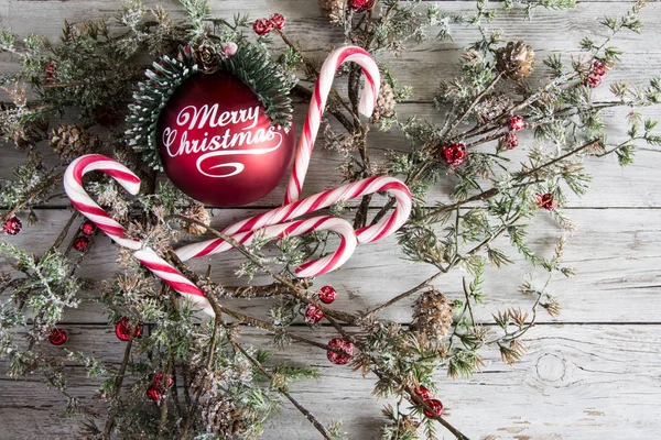 Kerstmis decoratie snoep — Stockfoto