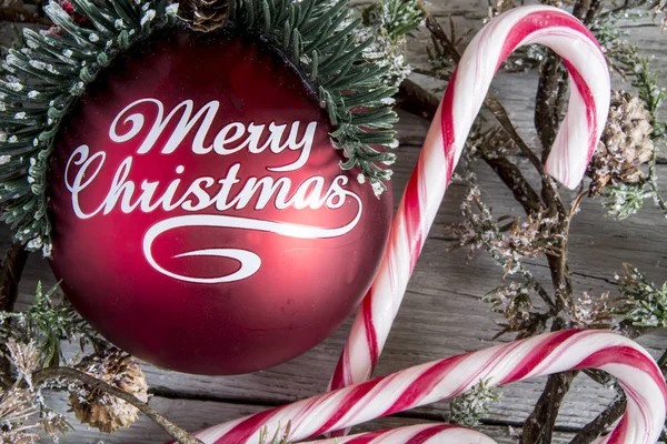 Caramelle decorazione di Natale — Foto Stock