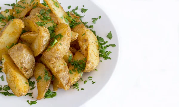 stock image French fries served on a plate.