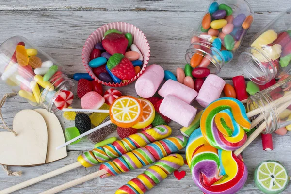 Assortimento di dolci e caramelle . — Foto Stock