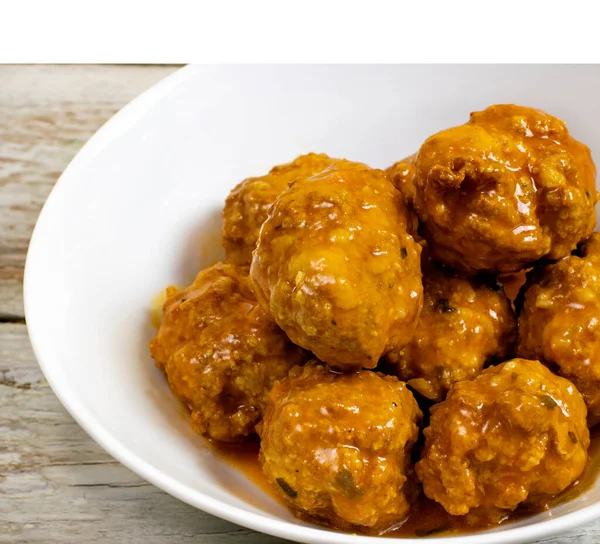 Meatballs braised with vegetable sauce — Stock Image Meatballs Braised Vegetable Sauce Stock Image