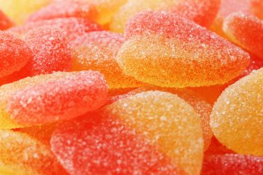 Kalp şeklinde marmelat. 