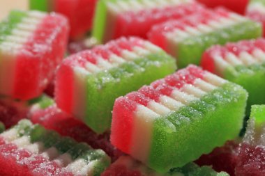 renkli meyve reçeli.