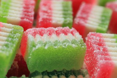 renkli meyve reçeli.