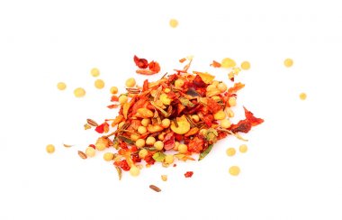 İzole baharat karışımı.