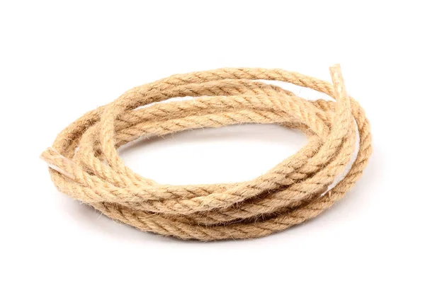 İzole keten ip dize yığını.