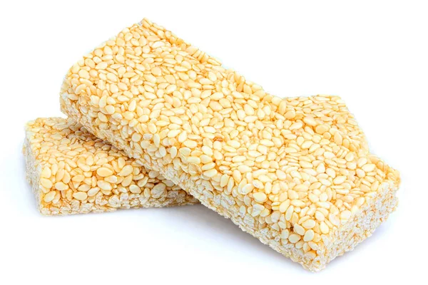 Bar sesame seeds isolated.Sweets. — Stock Photo, Image