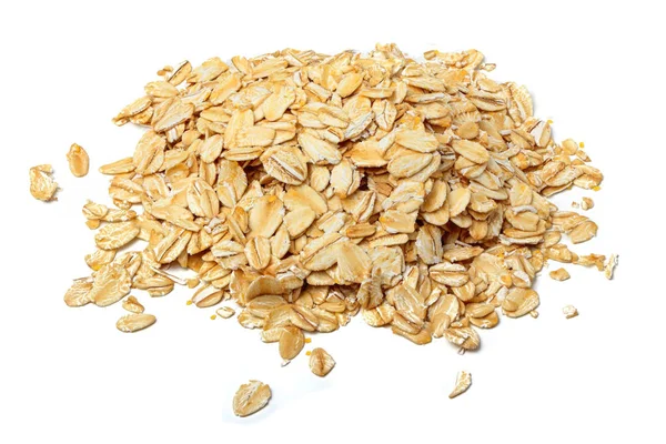 İzole yulaf gevreği yakın çekim.