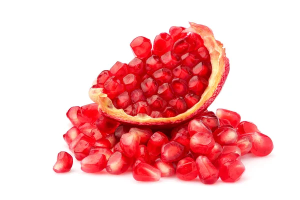 Pomegranate  slice isolated. — Stock Photo, Image