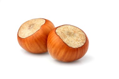 İki fındık makro.