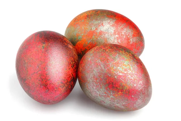 Huevos de Pascua pintados aislados — Foto de Stock