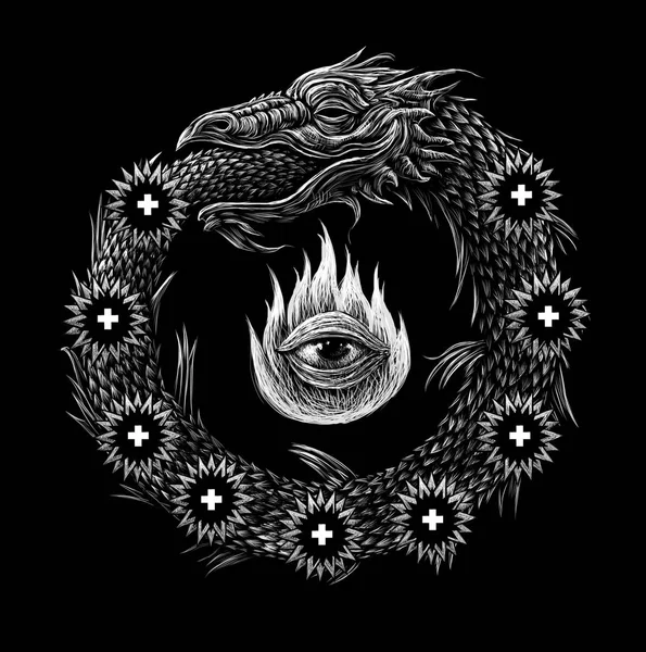 Ouroboros. Ancient mystical sign Stock Photo by ©barandash 156086016 Ouroboros. Ancient mystical sign Stock Photo by ©barandash 156086016
