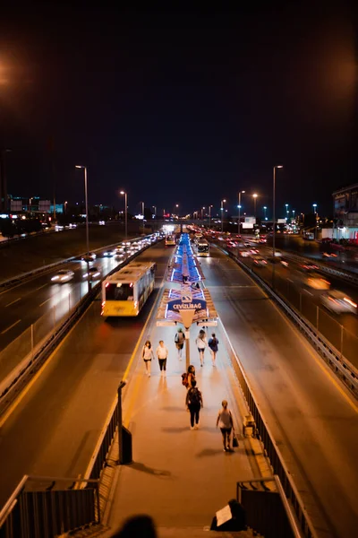 Traffic City Night — Stock Photo, Image