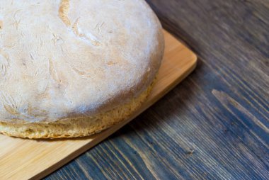 Organik ekmek ev yapımı. Ekmek Satılık değil.