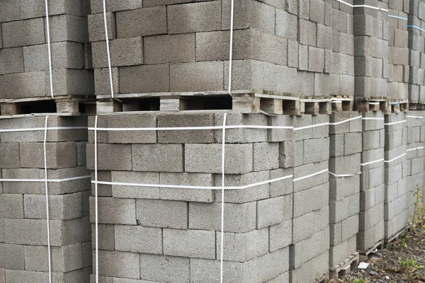 Byggmaterial Block För Att Bygga Starka Och Hållbara Byggnader — Stockfoto