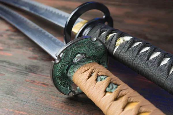 Espada Del Samurai Armas Japonesas Medievales — Foto de Stock