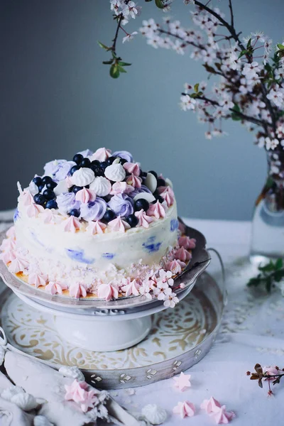 Decorative festive cake — Stock Photo, Image
