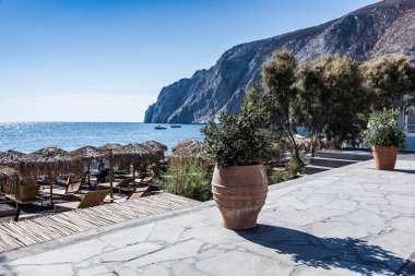 Santorin Strand von Kamari