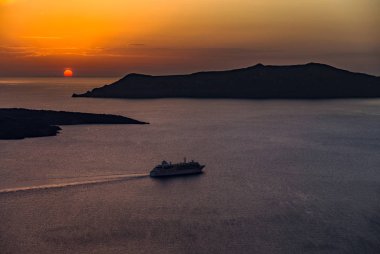 Kasaba güzel günbatımı