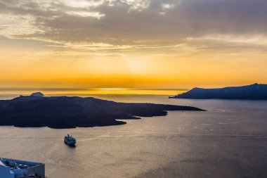 Kasaba güzel günbatımı