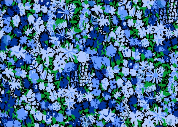 抽象的な花のパターン. — ストックベクタ