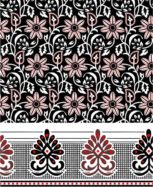 Patrón de damasco sin costuras. hermoso patrón de diseño — Archivo Imágenes Vectoriales