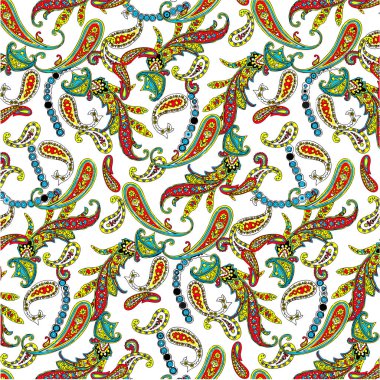 Mayalı ve çiçekli kusursuz desen