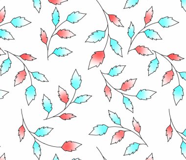 Grunge fırça darbeleri ile Seamless Modeli.