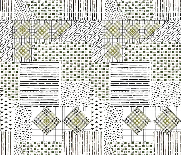 Graphical seamless pattern. Geometrical texture. ornate seamless border in Eastern style. — Stock Photo, Image