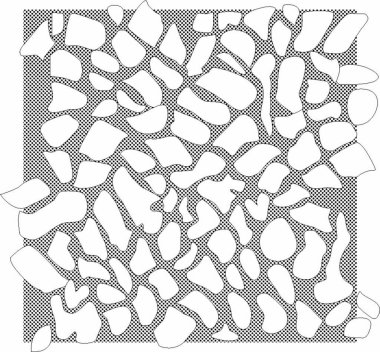 dağınık üçgen ile kesintisiz geometrik desen.