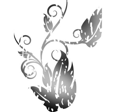 İzole çiçek tasarım