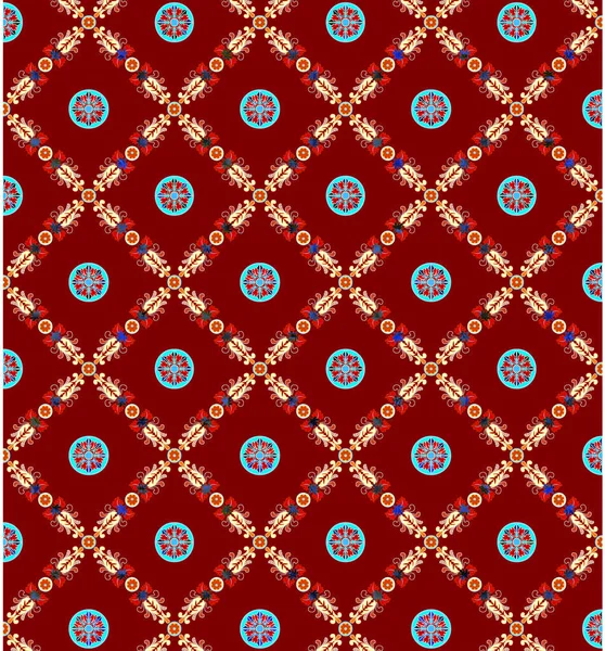 Magnifique Motif Sans Couture Blanc Coloré Marocain Carreaux Portugais Ornements — Photo