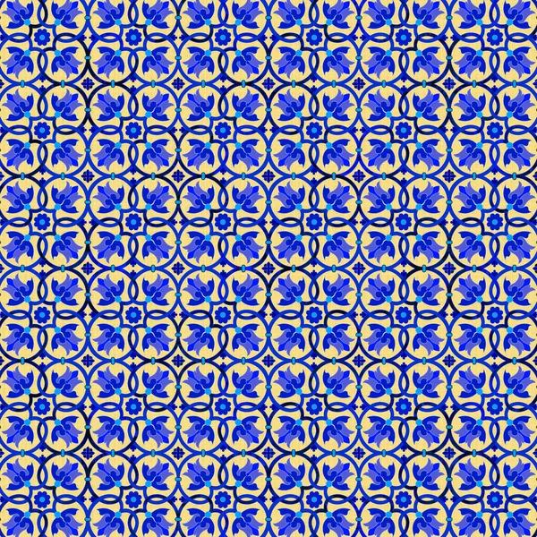 Magnífico Patrón Sin Costura Blanco Colorido Marroquí Azulejos Portugueses Adornos — Foto de Stock
