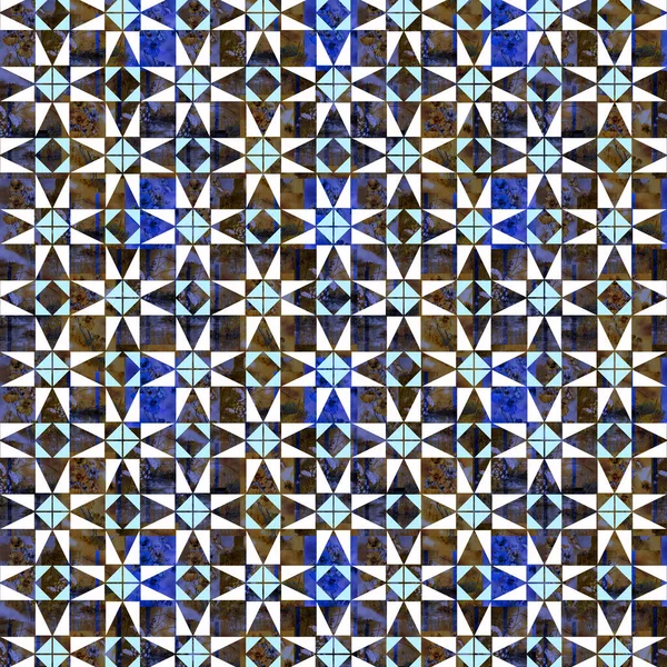 Magnífico Patrón Sin Costura Blanco Colorido Marroquí Azulejos Portugueses Adornos —  Fotos de Stock