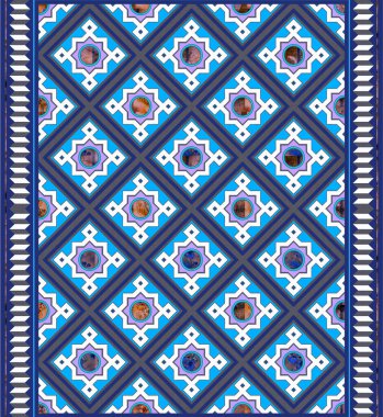 Muhteşem, pürüzsüz desenli beyaz renkli Fas fayansları, Portekiz fayansları, süsler. Duvar kağıdı, şablon dolguları, web sayfası arkaplanı, yüzey dokuları için kullanılabilir.