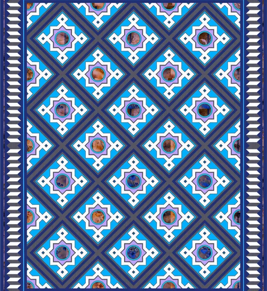 Gorgeous seamless pattern white colorful Moroccan, Portuguese tiles, ornaments. Can be used for wallpaper, pattern fills, web page background,surface textures.