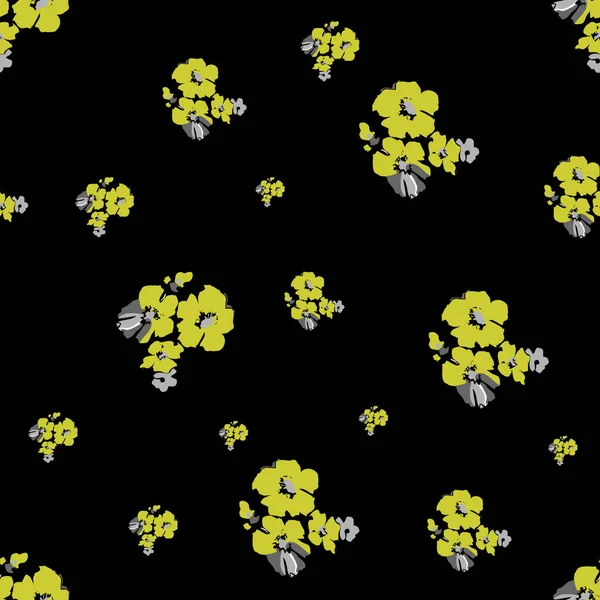 Абстрактний Безшовний Квітковий Візерунок Барвистим Фоном — стокове фото