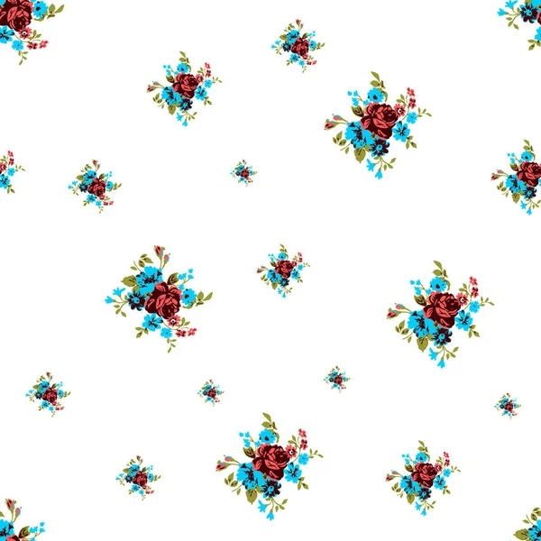 Abstract Seamless Flower Pattern Colorful Background — Stock Photo, Image