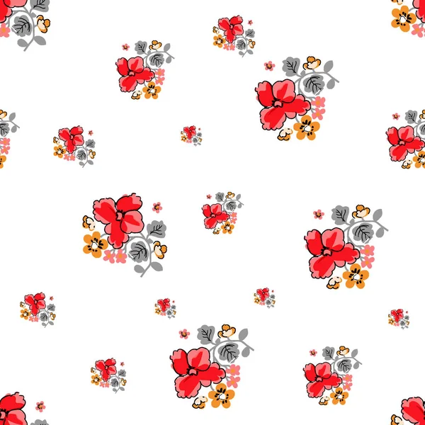 Abstract Seamless Flower Pattern Colorful Background — Stock Photo, Image