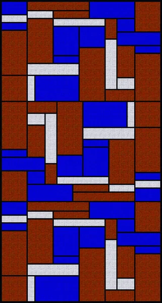 Abstract Mix Geometrisch Patroon Met Kleur Backgound — Stockfoto