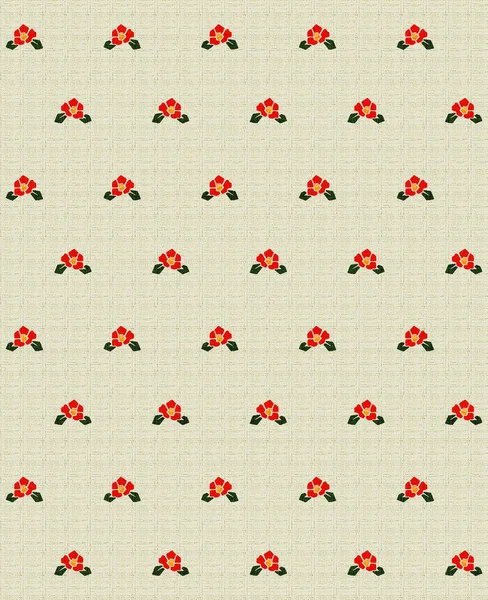 Elanance Floral Motif Pattern Color Backgound Print Production — Stock Photo, Image