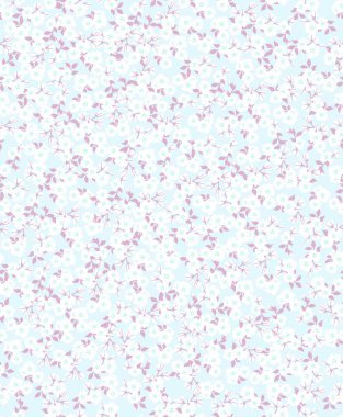 Elanance Çiçek motifi deseni basım ve üretim için renk arkaplanı ile.