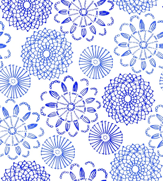 Elanance Blumenmuster Mit Farbigem Hintergrund Für Druck Und Produktion — Stockfoto